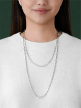 Paperclip Necklace & Bracelet Set