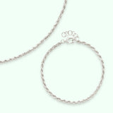 Rope Necklace & Bracelet Set