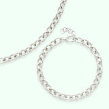 Rolo Necklace & Bracelet Set