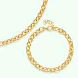 Rolo Necklace & Bracelet Set