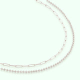 Sfera & Paperclip Necklace Set